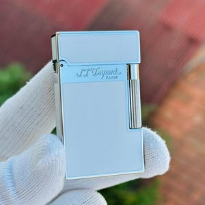 S.T. Dupont Ligne 2 White and Silver Lighter 1:1 High quality Replica Limited Collection Man Gift
