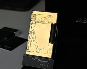 Encendedor St Dupont Leonardo Da Vinci Oro Hombre Regalo Colección 1:1 Colección de alta calidad