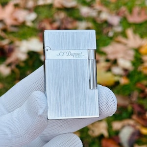 St Dupont Lighter Silver High Quality 1:1 Man Gift Limited