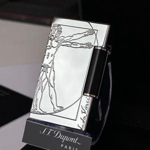 St Dupont Lighter Leonardo Da Vinci Silver Man Gift Collection 1:1 High quality Collection