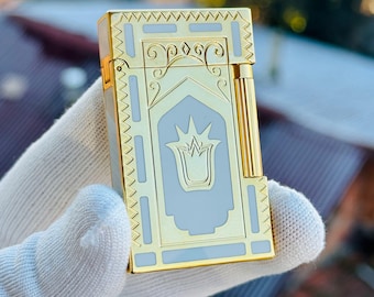 Encendedor St. Dupont dorado y blanco de alta calidad, 1:1, regalo para hombre, limitado