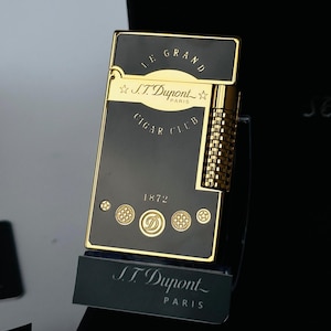 St Dupont Lighter Le Grand Cigar Club 1872 Ligne II Ligne 2  1:1 high quality Replica Birthday gift for men Collection Box and Documents