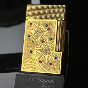 St Dupont Lighter Gold Plated Ligne II New Collection Limited Edition Man Gift Collection 1:1 Replica