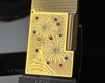 Encendedor St. Dupont bañado en oro, Ligne II, nueva colección, edición limitada, regalo para hombre, réplica 1:1