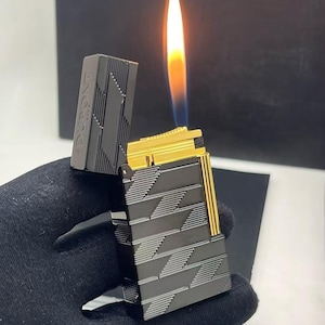 Nieuwe ST Dupont zwart-gouden aansteker nieuwste stijl Grande 1872 aansteker 1:1 hoogwaardige replica gelimiteerde collectie man cadeau