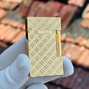 St Dupont Lighter Gold Ligne II High  quality 1:1 Man Gift Collection Limited