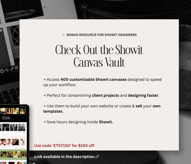 Showit Header Bundle, Showit Template Add on, Hero Content for Designers, Commercial License for Creatives, Showit Section, Showit Add On image 5