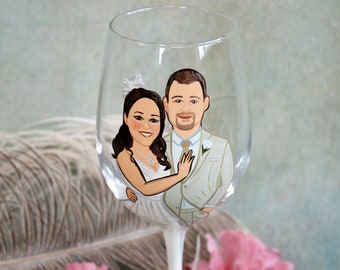 Anniversary Gift, Gift For Wife, Wedding wine glass, Wedding Gift, Engagement glass, Gift For Husband, Engagement Gift, Mr and Mrs glass