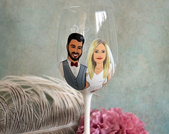 Just Married Wine Glasses, the perfect blend of love and celebration. A cherished gift for engagement, anniversary, or wedding bliss!