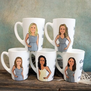 Bridesmaid Gift, Flower girl Mug, Personalized Mug, Bridesmaid Mug, Custom Tea Mug, Bridal Party Gift, Birth Month Mug, Maid of honor mug