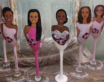 Bridal shower party , Bachelorette party , Bridesmaid gifts , Bridal shower gift, Wedding party gifts , Bridesmaid Portraits