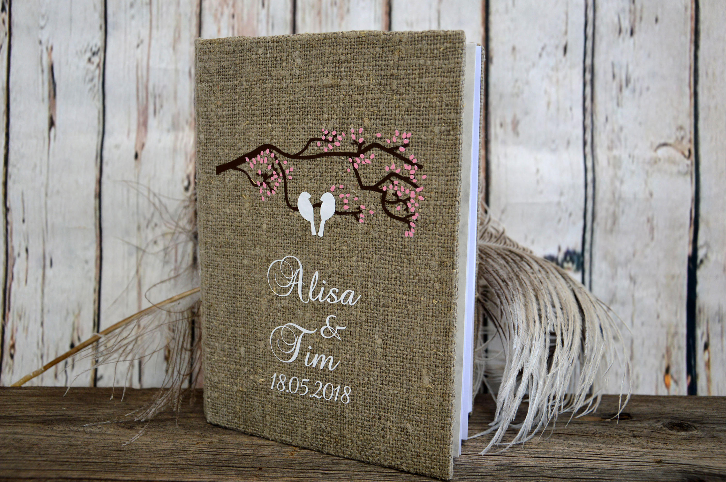 Wedding Guest Book / Wedding Book / Rustic Wedding Guest Book Etsy