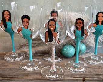 Bridesmaid Proposal, Bridesmaid Wine glass, Bridesmaid glass, Personalized Bridesmaid glass, Will You Be My Bridesmaid, Bridal Party Gift