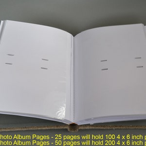 Wedding Photo Album with Sleeves for 4x6 Photos, Photo Album for 50-200 Photos, Unique Photo Album Personalized Wedding Keepsake and Gift image 9