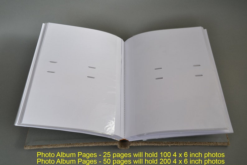 Wedding Photo Album with Sleeves for 4x6 Photos, Photo Album for 50-200 Photos, Unique Photo Album Personalized Wedding Keepsake and Gift image 9