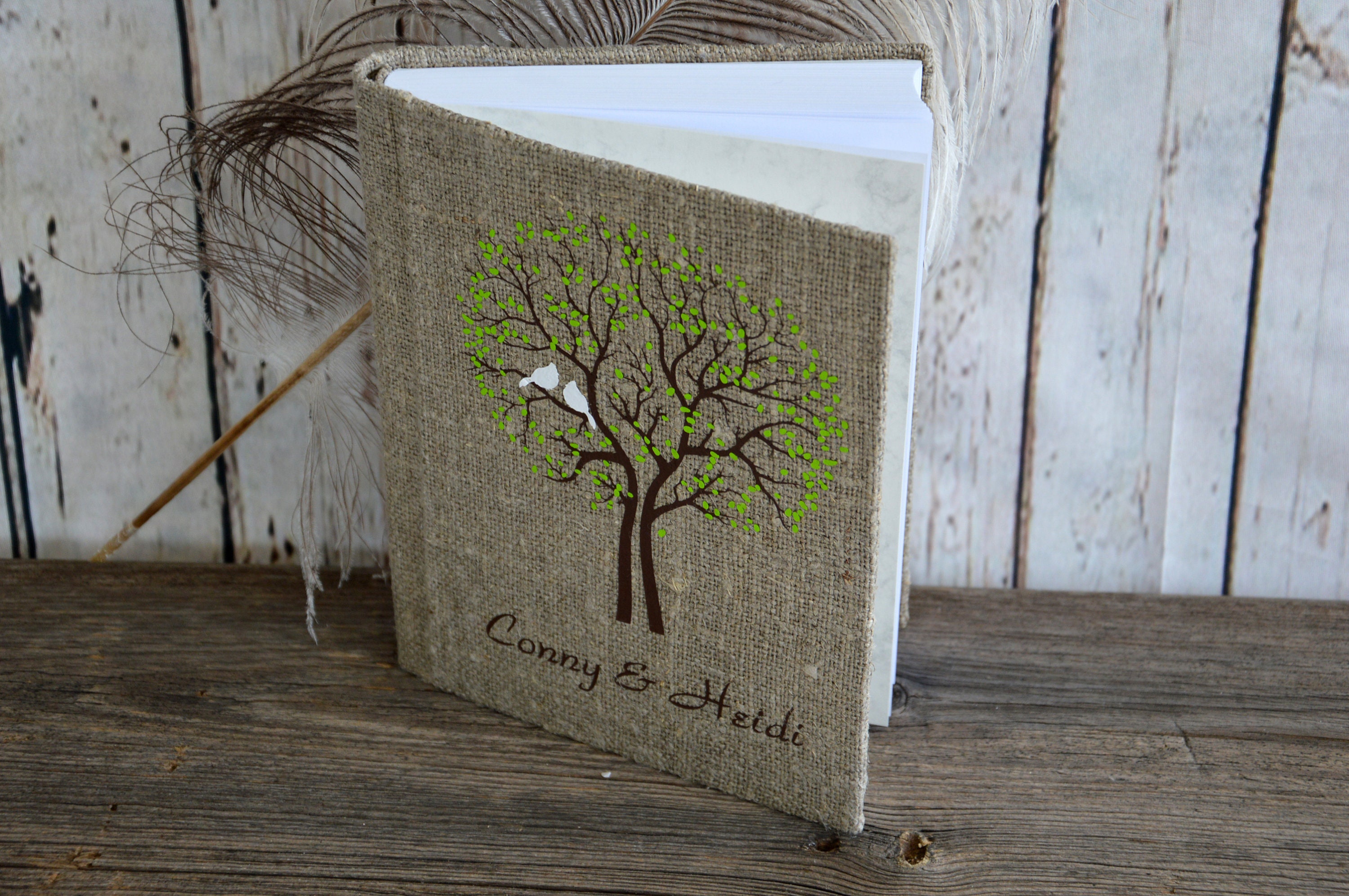 Wedding Guest Book / Wedding Book / Rustic Wedding Guest Book Etsy