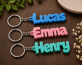 Custom Name Keychains- 3D Printed