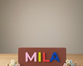 3D Printed Name Puzzle for Toddlers