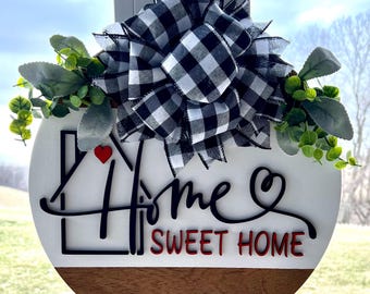 Home Sweet Home Door Hanger/Welcome Sign/Front Door