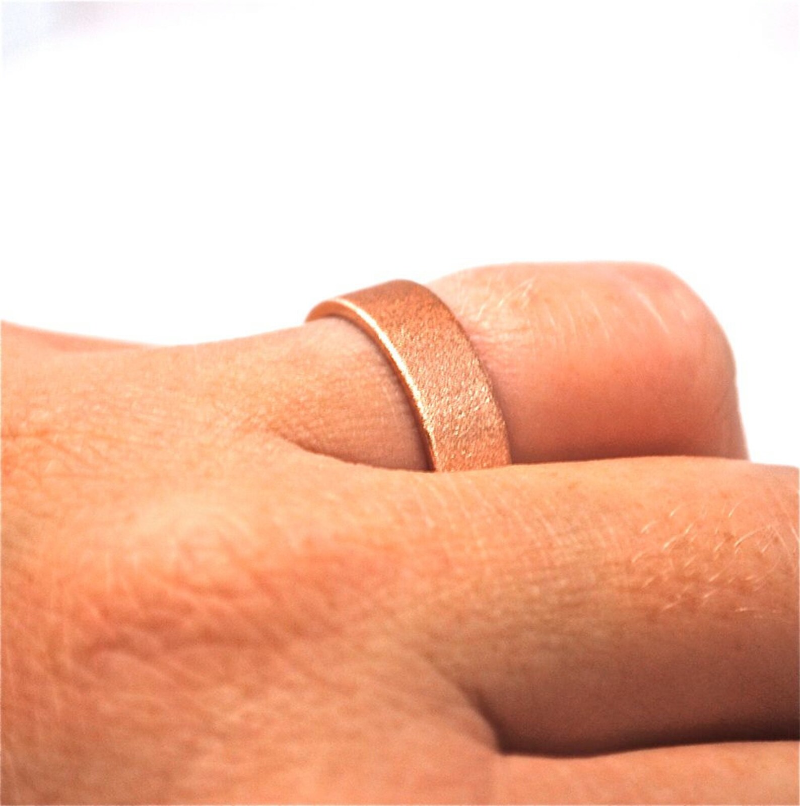 14k Gold Wedding Band 14k Rose Gold Men's Wedding Ring Etsy