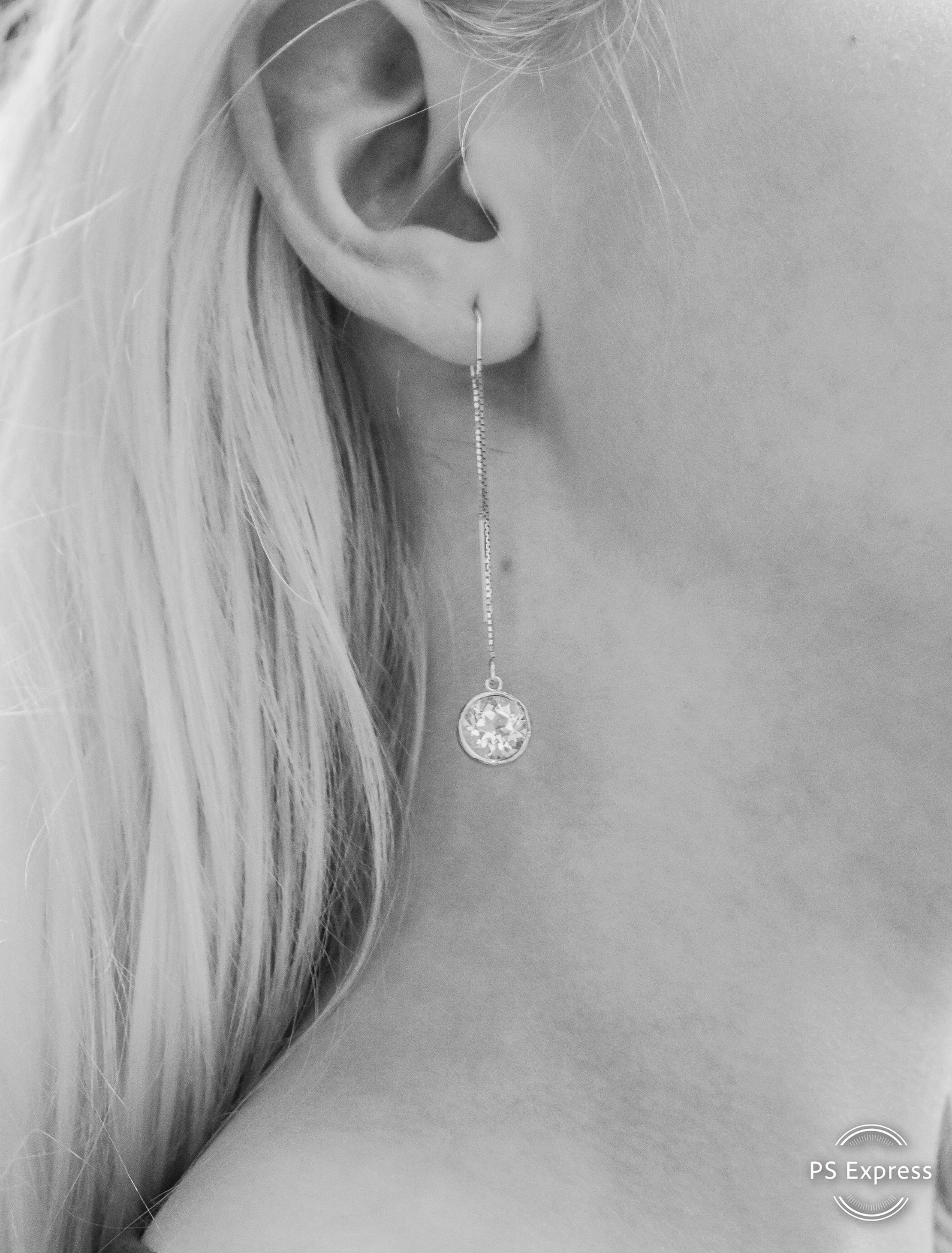 14K White Gold Threader Earrings 2 Carat White Topaz Etsy