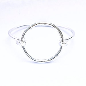 Sterling Cuff Bracelet Silver Bangle Bracelet Eternity Circle Cuff Bracelet Recycled Sterling Silver Made to Order image 2