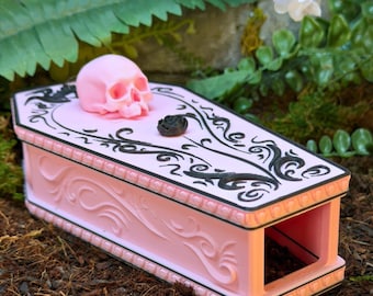 Gothic coffin hide - for snakes, reptiles, and other exotic pets