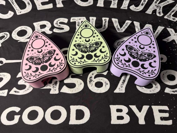 Spirit board planchette - 3D printed hide for snakes, geckos, and spiders