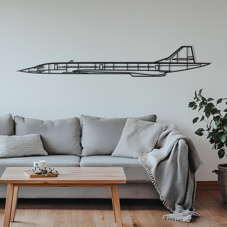 Concorde Metal Aircraft Wall Art, Airplane Wall Art, Metal Wall Art, Aviation Decor, Airplane Gift, Pilot Gift, Aviation Gift image 2