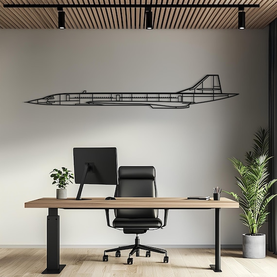 Concorde Metal Aircraft Wall Art, Airplane Wall Art, Metal Wall Art, Aviation Decor, Airplane Gift, Pilot Gift, Aviation Gift
