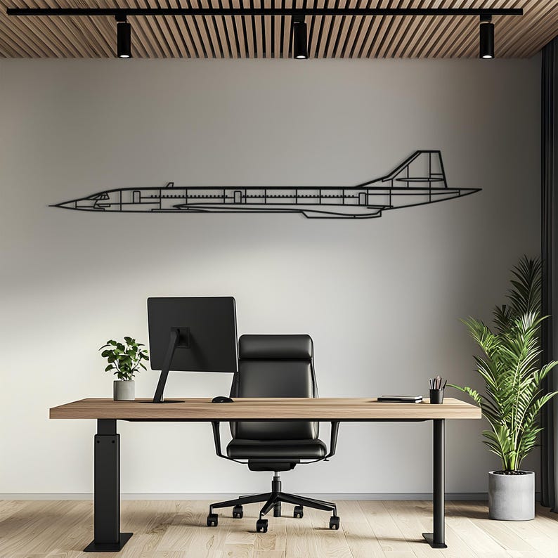 Concorde Metal Aircraft Wall Art, Airplane Wall Art, Metal Wall Art, Aviation Decor, Airplane Gift, Pilot Gift, Aviation Gift image 1