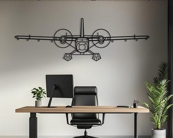 DHC 6 Twin Otter Metal Aircraft Wall Art, Airplane Wall Art, Metal Wall Art, Aviation Decor, Airplane Gift, Pilot Gift, Aviation Gift