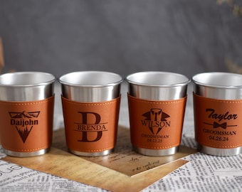 Bierkrug für Männer,Trauzeuge Geschenk,Bierkrug mit Leder Dosenhalter,Trauzeuge Geschenk,Trauzeuge Vorschlag,Junggeselle Party Geschenke,Gastgeschenke für Hochzeit