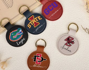 Custom University Logo Keychain, Graduation Gift, Class of 2026 Key Ring, College Logo Keyring, Acceptance Gift, University Pride Keepsake