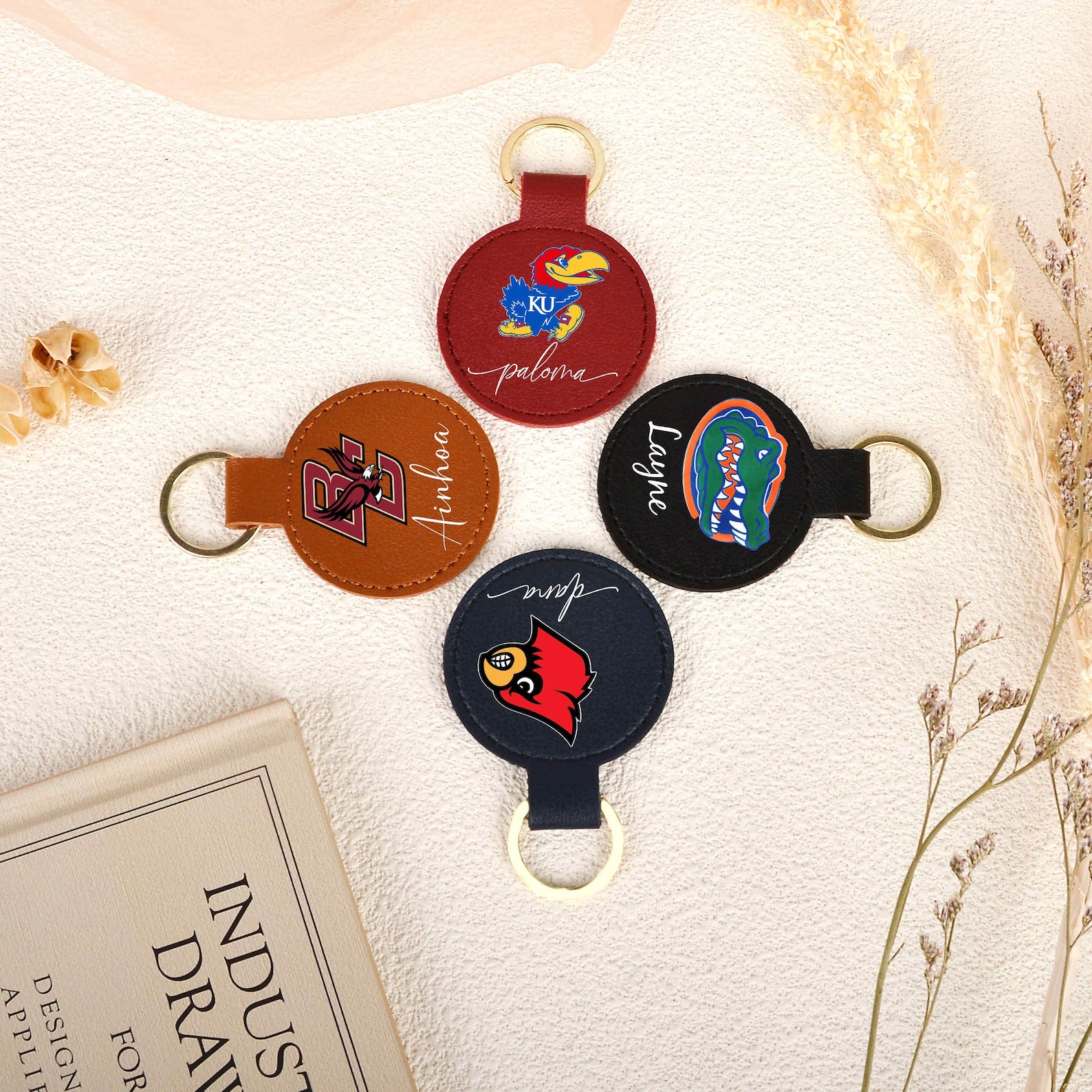 Custom University Logo Keychain, Graduation Gift, Class of 2026 Key ...