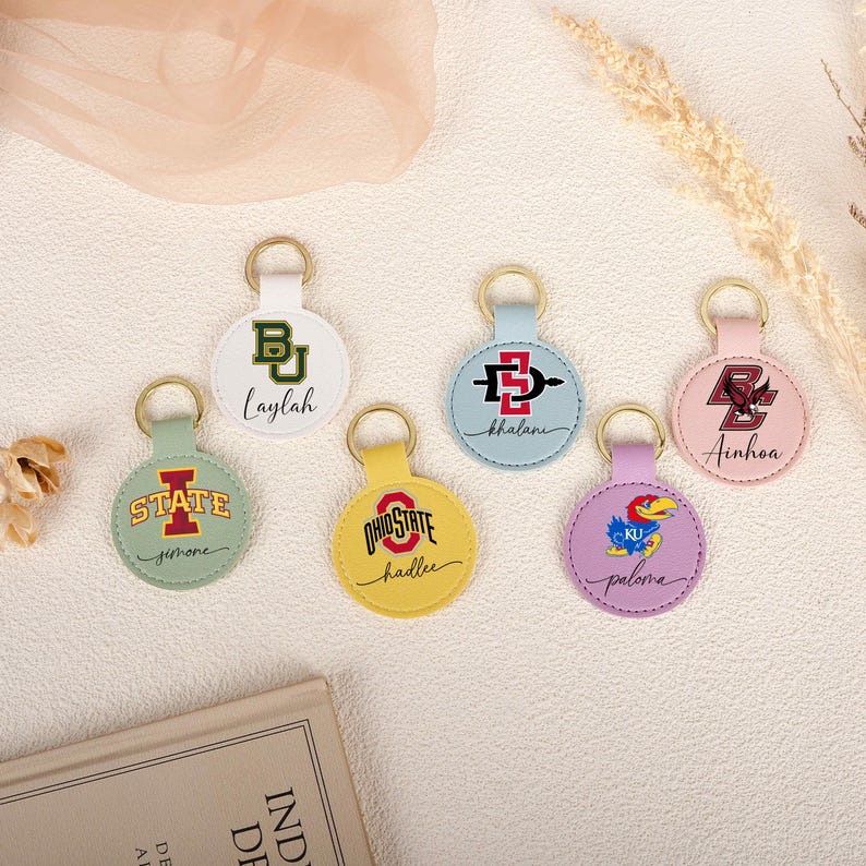 Custom University Logo Keychain, Graduation Gift, Class of 2026 Key ...