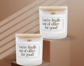 Regalo de vela para "fuera de la oficina", regalo divertido para la jubilación, regalo positivo para la jubilación, regalo de despedida del trabajo, el mejor regalo para un colega jubilado