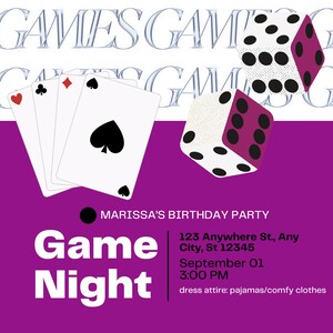 Noche de juegos de fiesta de cumpleaños