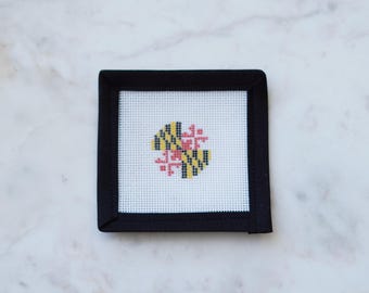Maryland Flag Mini Needlepoint Canvas