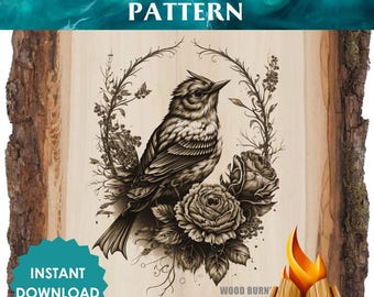 カスタムウッドバーニングパターン: シダ // 簡単なパターン