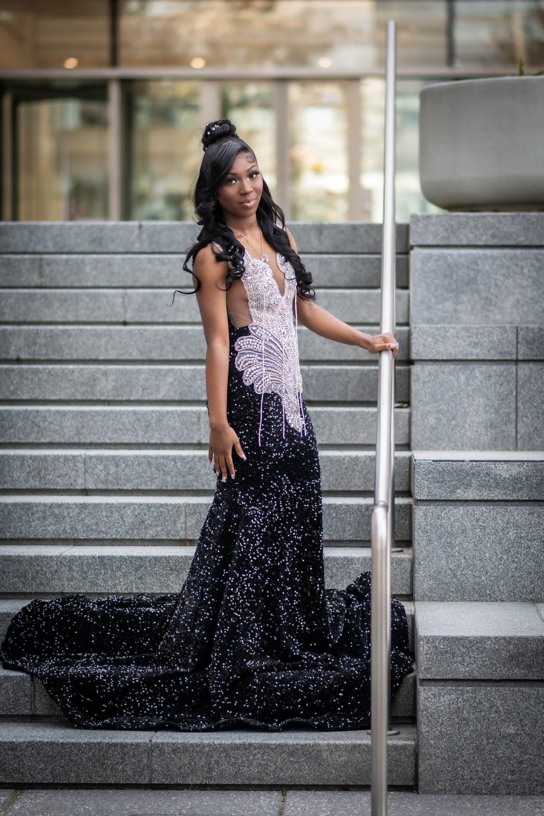 black and silver homecoming dresses Short Black Sparkly Corset Homecoming Dress – Lisposa