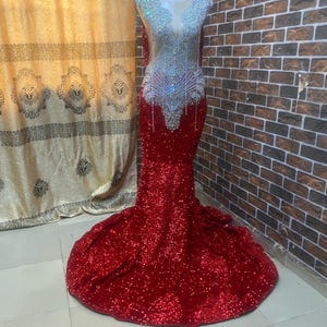 Prom dress, mermaid dress ,Reception dress ,Prom dress for black girl, wedding dress, Reception dress