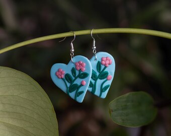 Handmade Polymer Clay Earrings – Scandinavian Design, Nickel-Free – Made in Finland – Boho Earrings