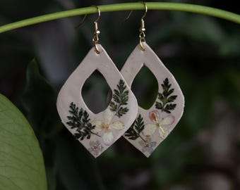 Handmade Polymer Clay Earrings – Scandinavian Design, Nickel-Free – Made in Finland – Boho Earrings