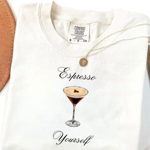 Espresso Martini T-Shirt: Fun Coffee Lover&#39;s Tee
