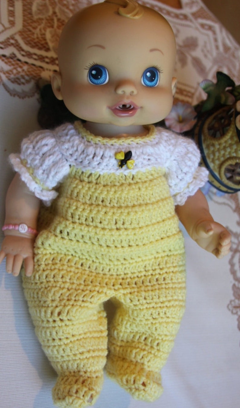 PDF PATTERN Crochet 12 13 Baby Alive Doll Yarn Short Jacket Etsy