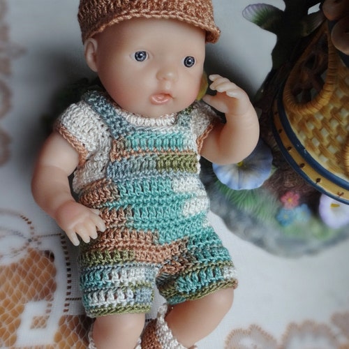 PDF PATTERN Crochet 7.5 8 Inch Baby Doll Ruffled Yoke Dress - Etsy