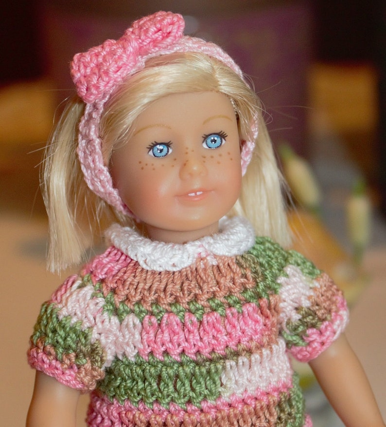 PDF PATTERN Crochet 6 Inch American Girl Mini Doll Dress Set Etsy