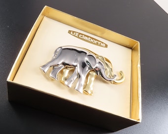 Liz Claiborne Elephant Brooch
