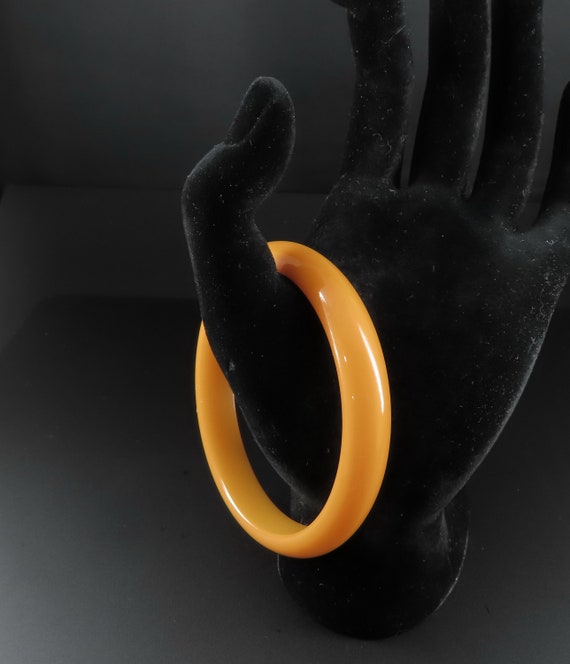 Butterscotch Bakelite Bracelet, Bakelite Bangle, … - image 1